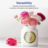 image:imageAvery Glossy White Round Labels Sure Feed Technology 35 Diameter 40 Glossy White Labels PrinttoTheEdge Permanent Adhesive LaserInkjet Printable200 labels