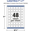 image:imageAvery Glossy White Square Labels Sure Feed Technology 1 x 1 480 Glossy White Labels PrinttoTheEdge Permanent Adhesive LaserInkjet Printable480 labels