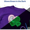 image:imageAvery Glow in the Dark Fabric Transfer Paper 85 x 11 Printable Heat Transfers for Inkjet Printers 2 Sheets 03242