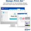 image:imageAvery Heavy Duty Badge Holders 3 x 4 100 Horizontal ID Badge Holders with Clips 2923