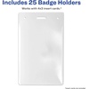 image:imageAvery Heavy Duty Badge Holders 4 x 3 25 Vertical ID Badge Holders 7447225 Pack of 12