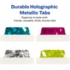 image:imageAvery Margin Ultra Tabs 25 x 1 Holographic Jewel Tone Colors 16 Repositionable Page Tabs 74147