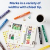 image:imageAvery MarksALot Permanent Markers Large DeskStyle Size Chisel Tip Water and Wear Resistant 12 Assorted Markers 24800