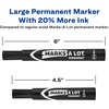 image:imageAvery MarksALot Permanent Markers Large DeskStyle Size Chisel Tip Water and Wear Resistant 12 Black Markers 98028Regular Chisel Tip