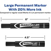 image:imageAvery MarksALot Permanent Markers Large DeskStyle Size Chisel Tip Water and Wear Resistant 12 Brown Markers 088811 Count Pack of 1