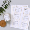 image:imageAvery Matte White Labels Metallic Gold Borders 3 x 3 Square Labels 60 Total LaserInkjet Printable 65420