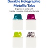 image:imageAvery Mini Ultra Tabs 1 x 15 Holographic Jewel Tone Colors 32 Repositionable Page Tabs 74146