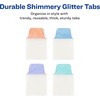image:imageAvery Mini Ultra Tabs 1 x 15 Pastel Sparkle Shimmer Designs 32 Repositionable Page Tabs 74149