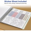 image:imageAvery Planner Undated 12Month Planner with Monthly Title Stickers 825 x 975 Weekly Spread Sage Harmony Design 29876