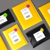 image:imageAvery Printable Burst ID Labels with Sure Feed 214 Diameter Assorted Neon Colors Magenta Green and Yellow Laser amp Inkjet Compatible 180 Blank Labels Total 5995One Size Pack of 5