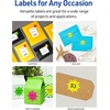 image:imageAvery Printable Burst ID Labels with Sure Feed 214 Diameter Assorted Neon Colors Magenta Green and Yellow Laser amp Inkjet Compatible 180 Blank Labels Total 5995One Size