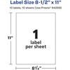 image:imageAvery Printable Durable White Rectangle Labels 85 x 11 Waterproof Labels Laser amp PigmentBased Inkjet Compatible 10 Total Great for Product Branding Marketing and More