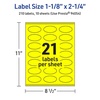 image:imageAvery Printable Oval Labels Sure Feed Technology 118 x 214 Neon Yellow Labels PrinttoTheEdge LaserInkjet Printable 210 Total Great for Soaps and Candles210 labels