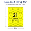 image:imageAvery Printable Oval Labels Sure Feed Technology 118 x 214 Neon Yellow Labels PrinttoTheEdge LaserInkjet Printable 210 Total Great for Soaps and Candles840 labels