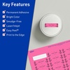 image:imageAvery Printable Rectangle Labels Sure Feed Technology 12 x 134 Bright Pink Labels PrinttoTheEdge LaserInkjet Printable 600 Total Great for Jars and More2 400 labels