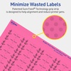 image:imageAvery Printable Rectangle Labels Sure Feed Technology 12 x 134 Bright Pink Labels PrinttoTheEdge LaserInkjet Printable 600 Total Great for Jars and More4 800 labels