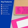 image:imageAvery Printable Rectangle Labels Sure Feed Technology 4 x 6 Neon Magenta Labels PrinttoTheEdge LaserInkjet Printable 20 Total Great for Shipping and Packaging80 labels