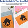 image:imageAvery Printable Rectangle Labels Sure Feed Technology 434 x 734 Bright Orange Labels PrinttoTheEdge LaserInkjet Printable 20 Total Great for Shipping and Packaging160 labels