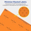 image:imageAvery Printable Round Labels Sure Feed Technology 112 Diameter Bright Orange Labels PrinttoTheEdge LaserInkjet Printable 200 Total Great for Stickers and Candles1 600 labels