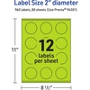 image:imageAvery Printable Round Labels Sure Feed Technology 2 Diameter Bright Green Labels PrinttoTheEdge LaserInkjet Printable 120 Total Great for Stickers and Candles960 labels