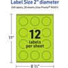 image:imageAvery Printable Round Labels Sure Feed Technology 2 Diameter Bright Green Labels PrinttoTheEdge LaserInkjet Printable 120 Total Great for Stickers and Candles240 labels