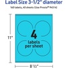 image:imageAvery Printable Round Labels Sure Feed Technology 312 Diameter Bright Blue Labels PrinttoTheEdge LaserInkjet Printable 80 Total Great for Packaging and Candles160 labels