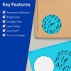 image:imageAvery Printable Round Labels Sure Feed Technology 312 Diameter Bright Blue Labels PrinttoTheEdge LaserInkjet Printable 80 Total Great for Packaging and Candles320 labels