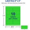 image:imageAvery Printable Shipping Labels with Sure Feed 2 x 4 Assorted Neon Colors Magenta Green Yellow Laser amp Inkjet Compatible 150 Blank Labels Total 5978