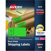 image:imageAvery Printable Shipping Labels with Sure Feed 2 x 4 Assorted Neon Colors Magenta Green Yellow Laser amp Inkjet Compatible 150 Blank Labels Total 5978