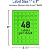image:imageAvery Printable Square Labels Sure Feed Technology 1 x 1 Neon Green Labels PrinttoTheEdge LaserInkjet Printable 480 Total Great for Soaps and QR Codes960 labels
