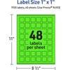 image:imageAvery Printable Square Labels Sure Feed Technology 1 x 1 Neon Green Labels PrinttoTheEdge LaserInkjet Printable 480 Total Great for Soaps and QR Codes1 920 labels