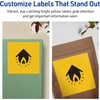 image:imageAvery Printable Square Labels Sure Feed Technology 4 x 4 Bright Yellow Labels LaserInkjet Printable 40 Total Great for Packaging and Ingredients320 labels