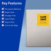 image:imageAvery Printable Square Labels Sure Feed Technology 4 x 4 Bright Yellow Labels LaserInkjet Printable 40 Total Great for Packaging and Ingredients80 labels