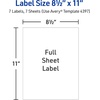 image:imageAvery Printable Sticker Paper 85 x 11 Glossy Clear Permanent Adhesive LaserInkjet Compatible 7 FullSize Label Sheets Great for Product Branding Cute Stickers Custom Signs and More 439785 x 11