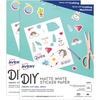 image:imageAvery Printable Sticker Paper 85 x 11 Matte White Repositionable Adhesive LaserInkjet Compatible 5 FullSize Label Sheets Great for Product Branding Cute Stickers Crafts and More 53202Matte White
