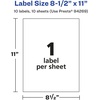 image:imageAvery Printable Sticker Paper 85 x 11 Matte White Repositionable Adhesive LaserInkjet Compatible 5 FullSize Label Sheets Great for Product Branding Cute Stickers Crafts and More 53202White
