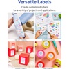 image:imageAvery Printable Sticker Paper 85 x 11 Matte White Repositionable Adhesive LaserInkjet Compatible 5 FullSize Label Sheets Great for Product Branding Cute Stickers Crafts and More 53202Matte White