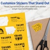 image:imageAvery Printable Sticker Paper 85 x 11 Matte White Repositionable Adhesive LaserInkjet Compatible 5 FullSize Label Sheets Great for Product Branding Cute Stickers Crafts and More 53202Bright Yellow