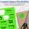 image:imageAvery Printable Sticker Paper 85 x 11 Matte White Repositionable Adhesive LaserInkjet Compatible 5 FullSize Label Sheets Great for Product Branding Cute Stickers Crafts and More 53202Neon Green