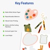 image:imageAvery Printable Sticker Paper 85 x 11 Matte White Repositionable Adhesive LaserInkjet Compatible 5 FullSize Label Sheets Great for Product Branding Cute Stickers Crafts and More 53202Matte White