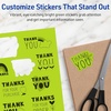 image:imageAvery Printable Sticker Paper 85 x 11 Matte White Repositionable Adhesive LaserInkjet Compatible 5 FullSize Label Sheets Great for Product Branding Cute Stickers Crafts and More 53202Bright Green