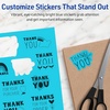 image:imageAvery Printable Sticker Paper 85 x 11 Matte White Repositionable Adhesive LaserInkjet Compatible 5 FullSize Label Sheets Great for Product Branding Cute Stickers Crafts and More 53202Bright Blue