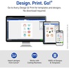 image:imageAvery Printable Sticker Paper 85 x 11 Matte White Repositionable Adhesive LaserInkjet Compatible 5 FullSize Label Sheets Great for Product Branding Cute Stickers Crafts and More 53202Bright Blue