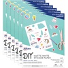 image:imageAvery Printable Sticker Paper 85 x 11 Matte White Repositionable Adhesive LaserInkjet Compatible 5 FullSize Label Sheets Great for Product Branding Cute Stickers Crafts and More 53202Matte White