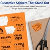 image:imageAvery Printable Sticker Paper 85 x 11 Matte White Repositionable Adhesive LaserInkjet Compatible 5 FullSize Label Sheets Great for Product Branding Cute Stickers Crafts and More 53202Bright Orange