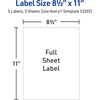 image:imageAvery Printable Sticker Paper 85 x 11 Matte White Repositionable Adhesive LaserInkjet Compatible 5 FullSize Label Sheets Great for Product Branding Cute Stickers Crafts and More 53202Matte White