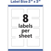 image:imageAvery Rectangle Labels Sure Feed Technology 2 x 3 80 Glossy White Labels 3646180 labels