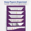 image:imageAvery Slide amp View Expanding File Folder 6 Pockets Letter Size 1 Sage Folder 735460