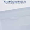 image:imageAvery Translucent Document Wallet Clear Travel Document Organizer Holds up to 50 Pages 722781 wallet Pack of 2