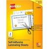 image:imageAvery Clear Laminating Sheets 9 x 12 Permanent SelfAdhesive 50 SelfLaminating Sheets Great for Protecting Documents Photos and Signs More 73601Clear